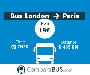 cheap coach ticket london to paris.